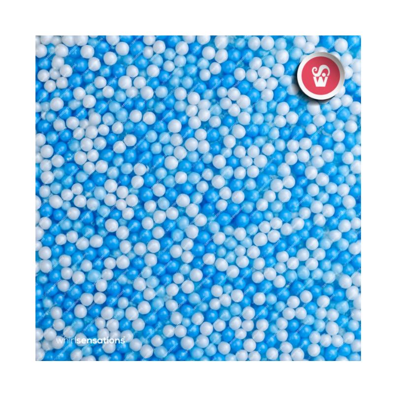 WS Mix Missangas Azuis e Brancas 75g