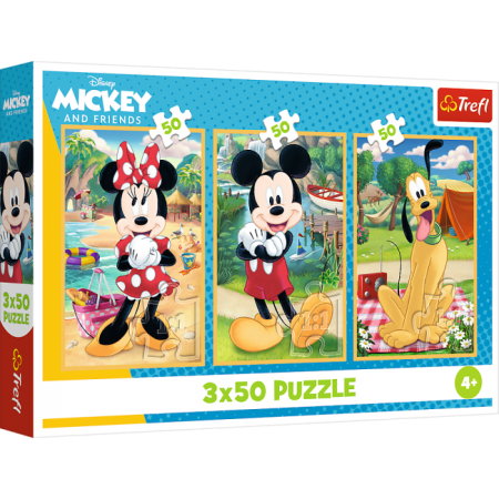 Puzzle 3x50 pcs- Mickey Mouse