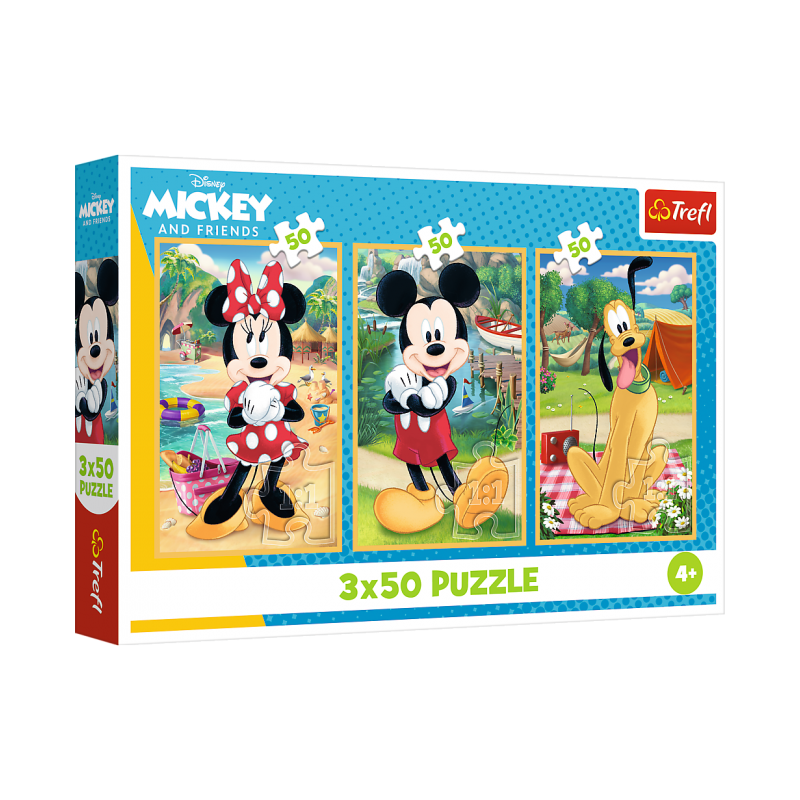 Puzzle 3x50 pcs- Mickey Mouse