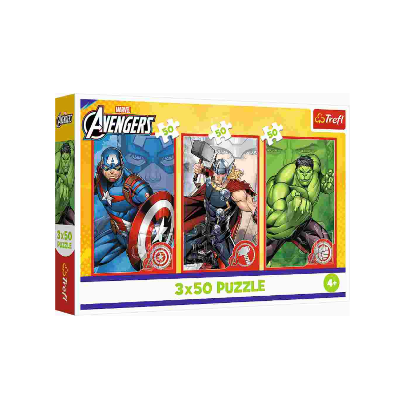 Puzzle 3x50 pcs Avengers