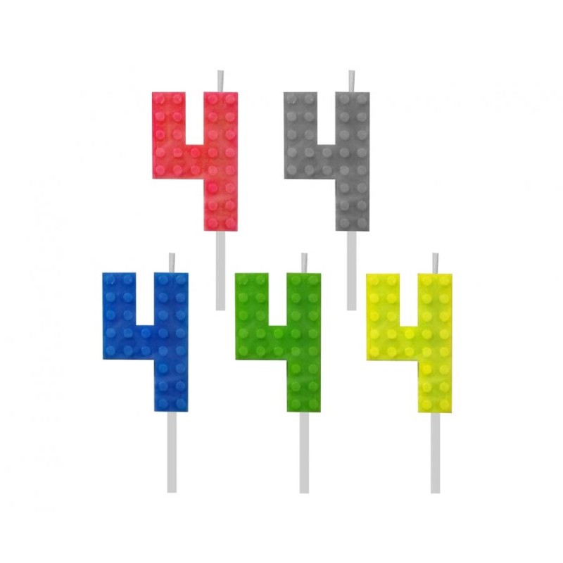 Vela Legos Numero 4