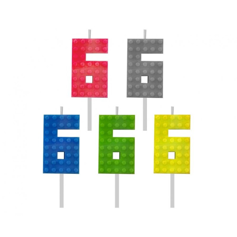 Vela Legos Numero 6