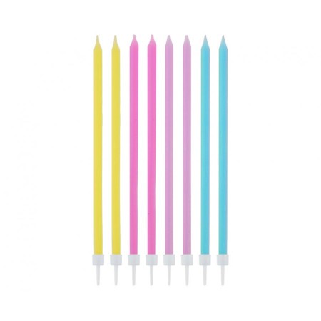 Velas Pastel  14.5cm 16 unid