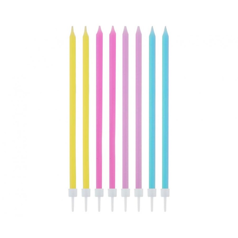 Velas Pastel  14.5cm 16 unid